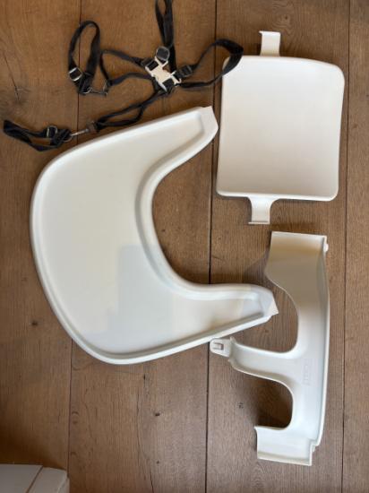 Stokke playtray en baby set wit