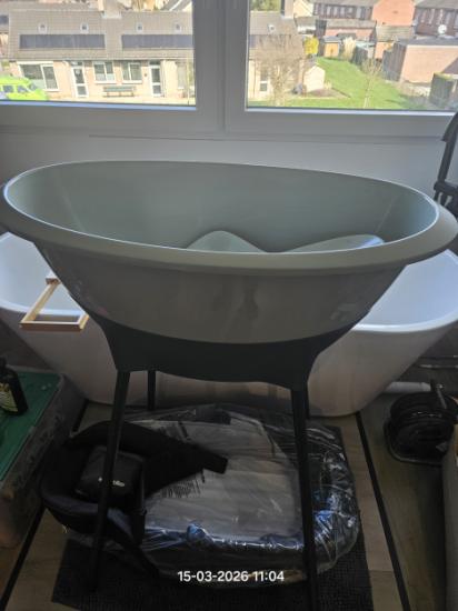 Baby badje met zitstuk