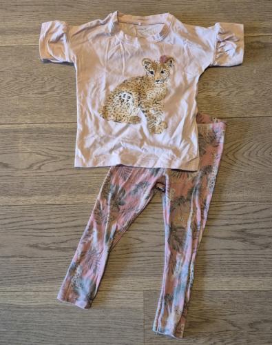 Setje Name It Roze Dieren Tijger Maat 92