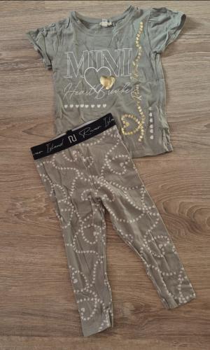 Setje River Island Groen Mini Hartjes Goud Maat 92