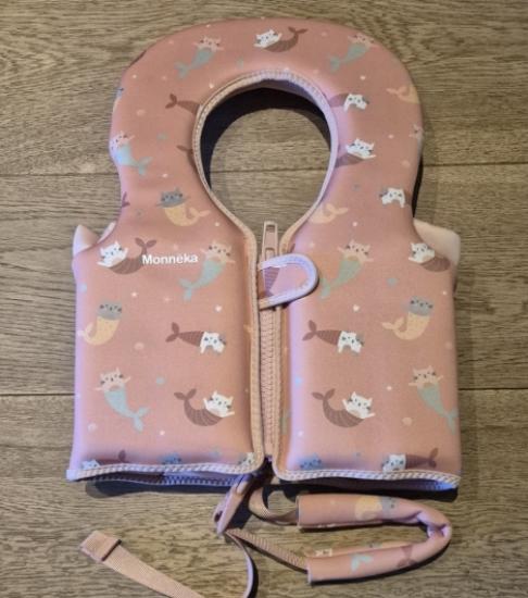 Zwemvest 1-2 jaar Zeemeermin Katten 11-15 kg Roze