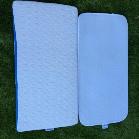 Houten wieg + matras