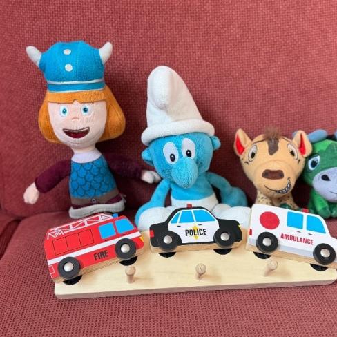 Knuffels en kinderkapstok