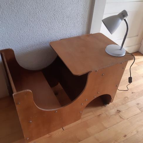 houten kinderstoel alias tafeltje en treintje