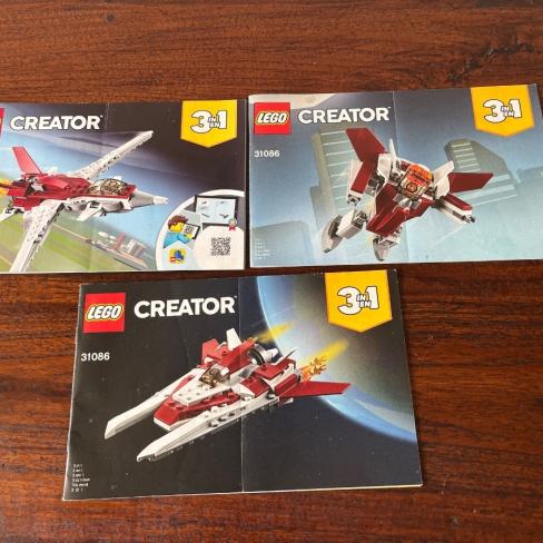 Lego Creator 3 in 1 nr 31086 Futuristisch vliegtui