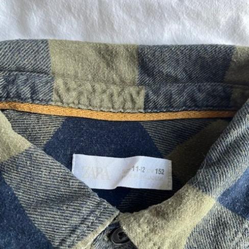 3 flanel overhemden / blouse 152 en 158 Zara/HM