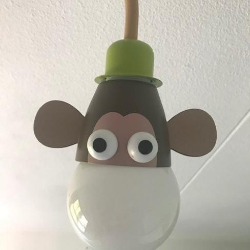 Plafondlamp met dieren voor kinderkamer