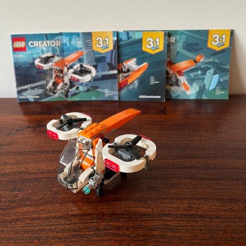Lego Creator 3 in 1 set 31071 drone/speedb/vlie
