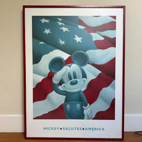 Mickey Mouse plaat voor op de kinderkamer