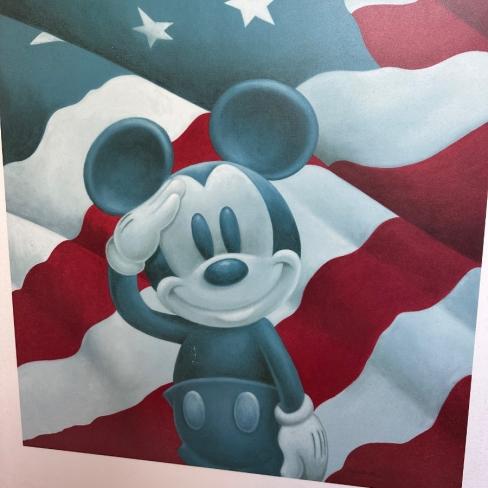 Mickey Mouse plaat voor op de kinderkamer