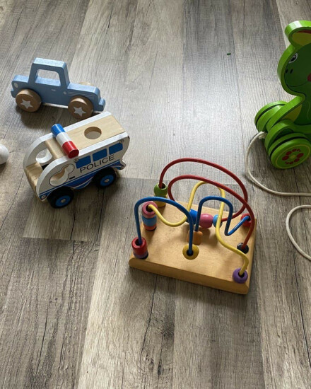 Diverse houten speelgoed