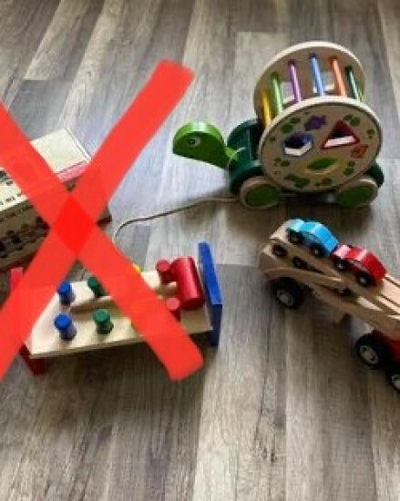 Mooi houten speelgoed.