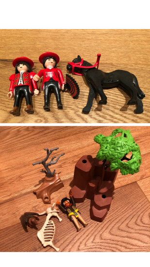 Playmobil rots met dieren en ruiters