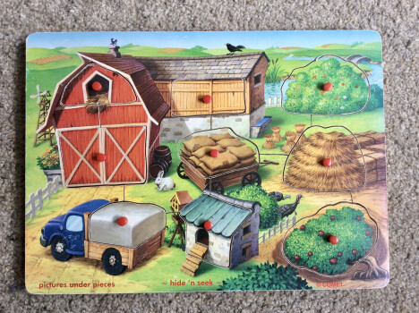 Houten boerderij puzzel