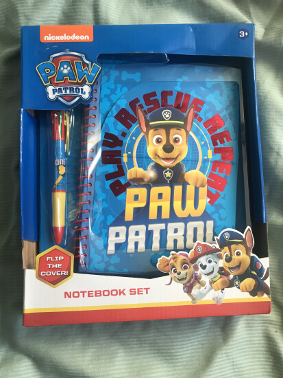 Paw patrol notitie schrift met pen