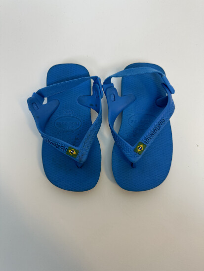 Havaianas blauwe slippers mt 22