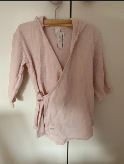 Roze badjasje maat 74-80