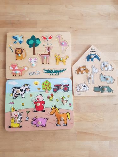 3 houten puzzels